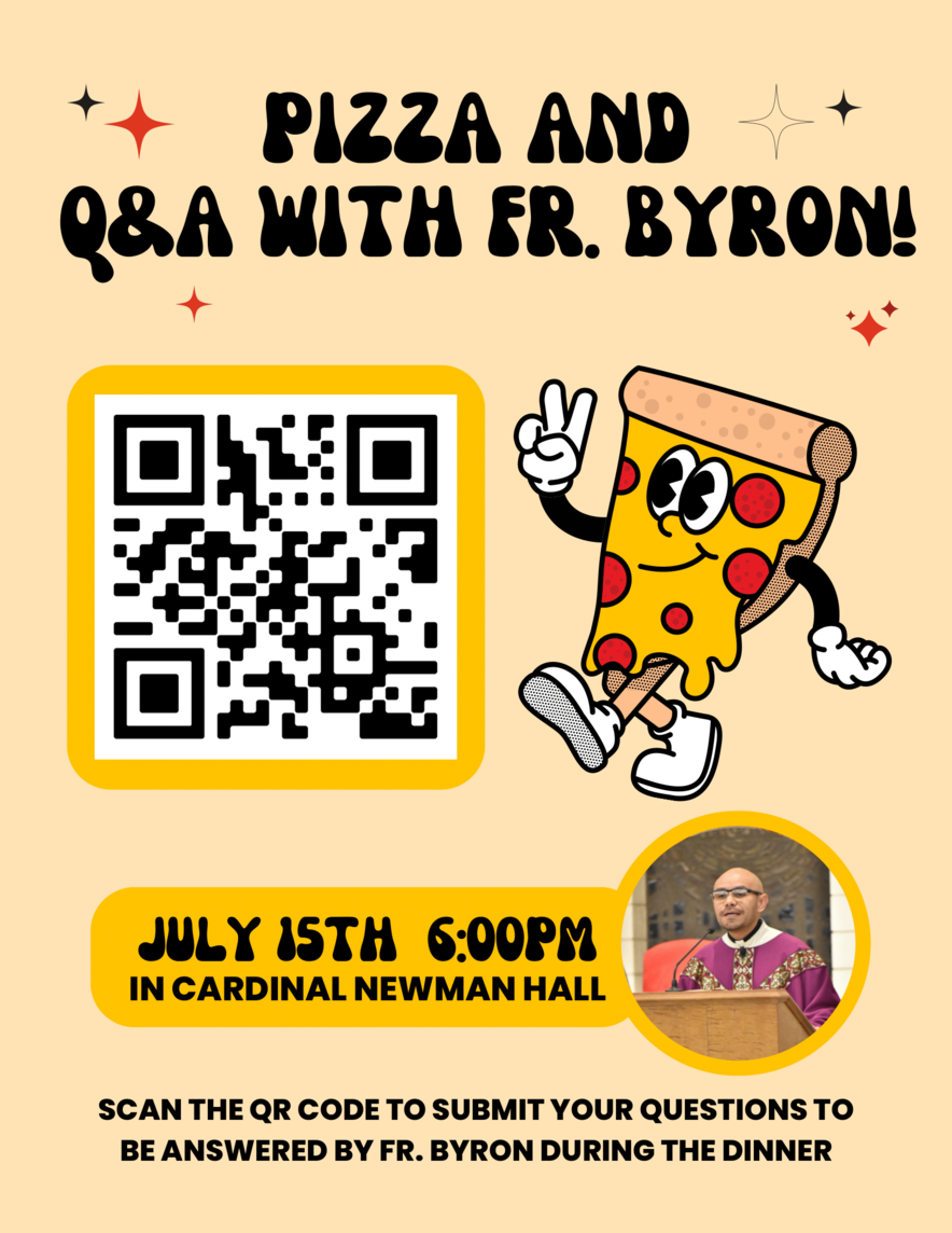 Pizza Dinner Qa With Fr. Byron 1 1